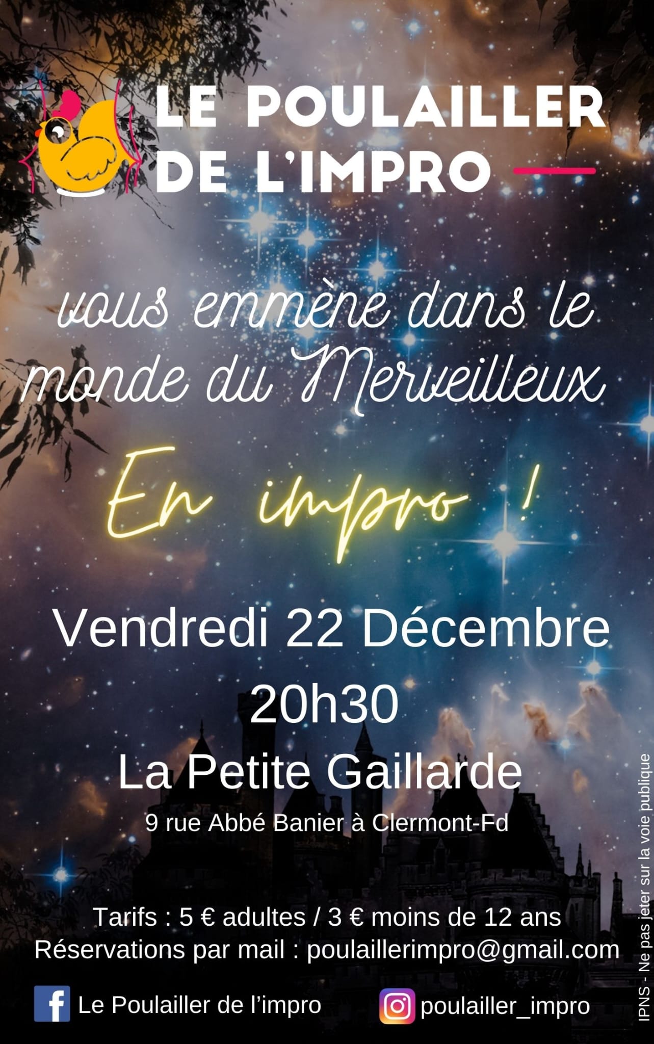 Affiche du spectacle 'Impro Merveilleuse'